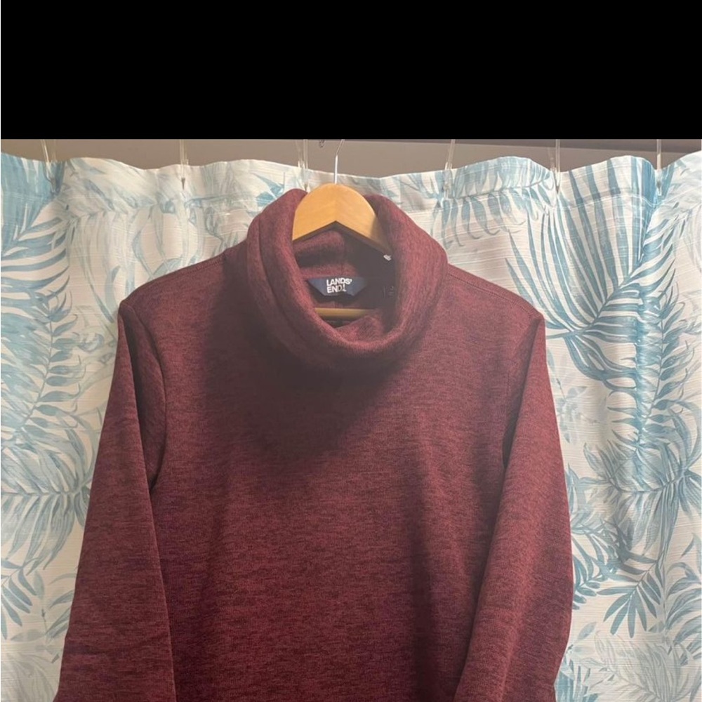 Land's End burgundy pullover.  Good condition, Size Large.